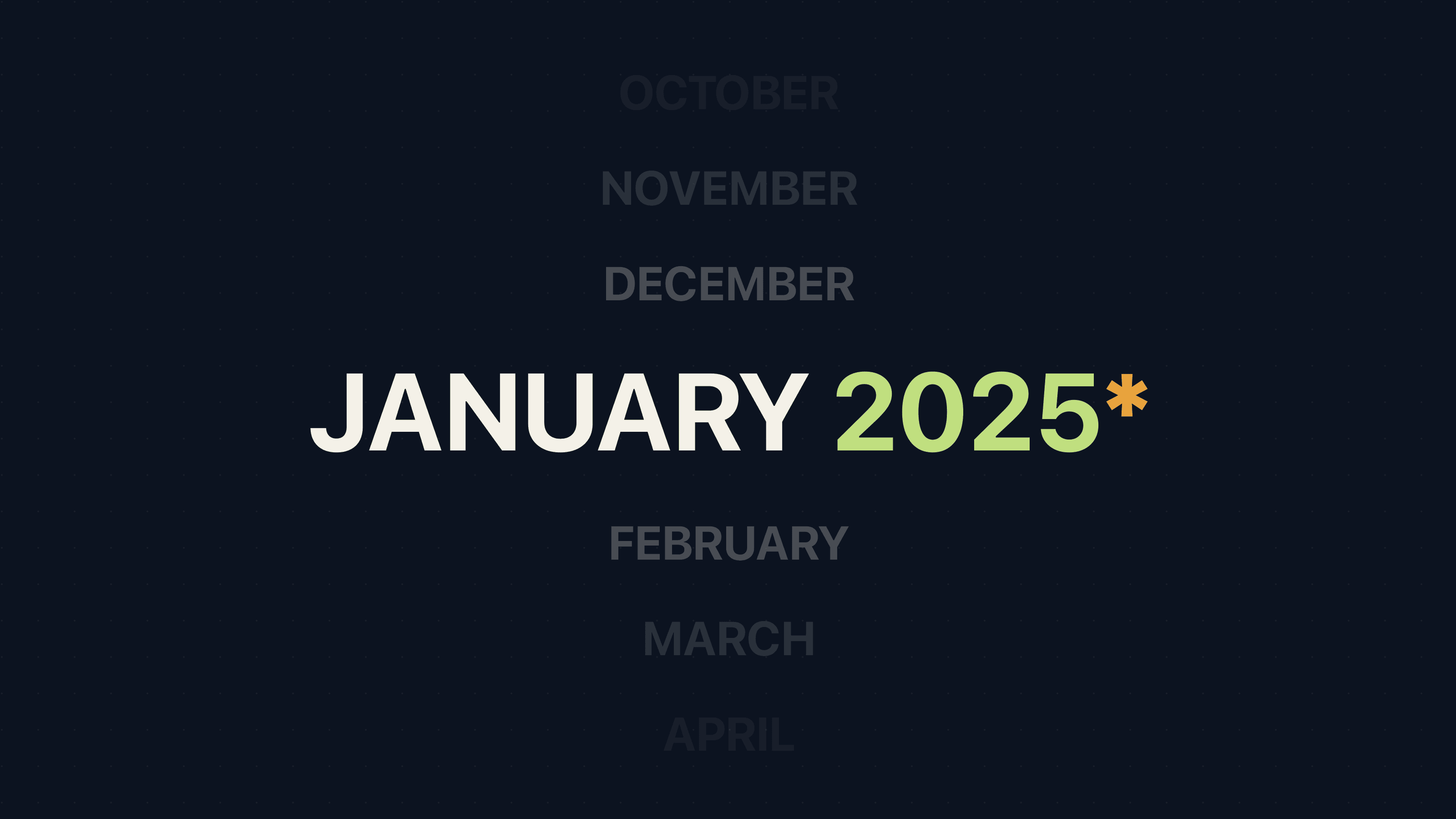 Changelog: January 2025