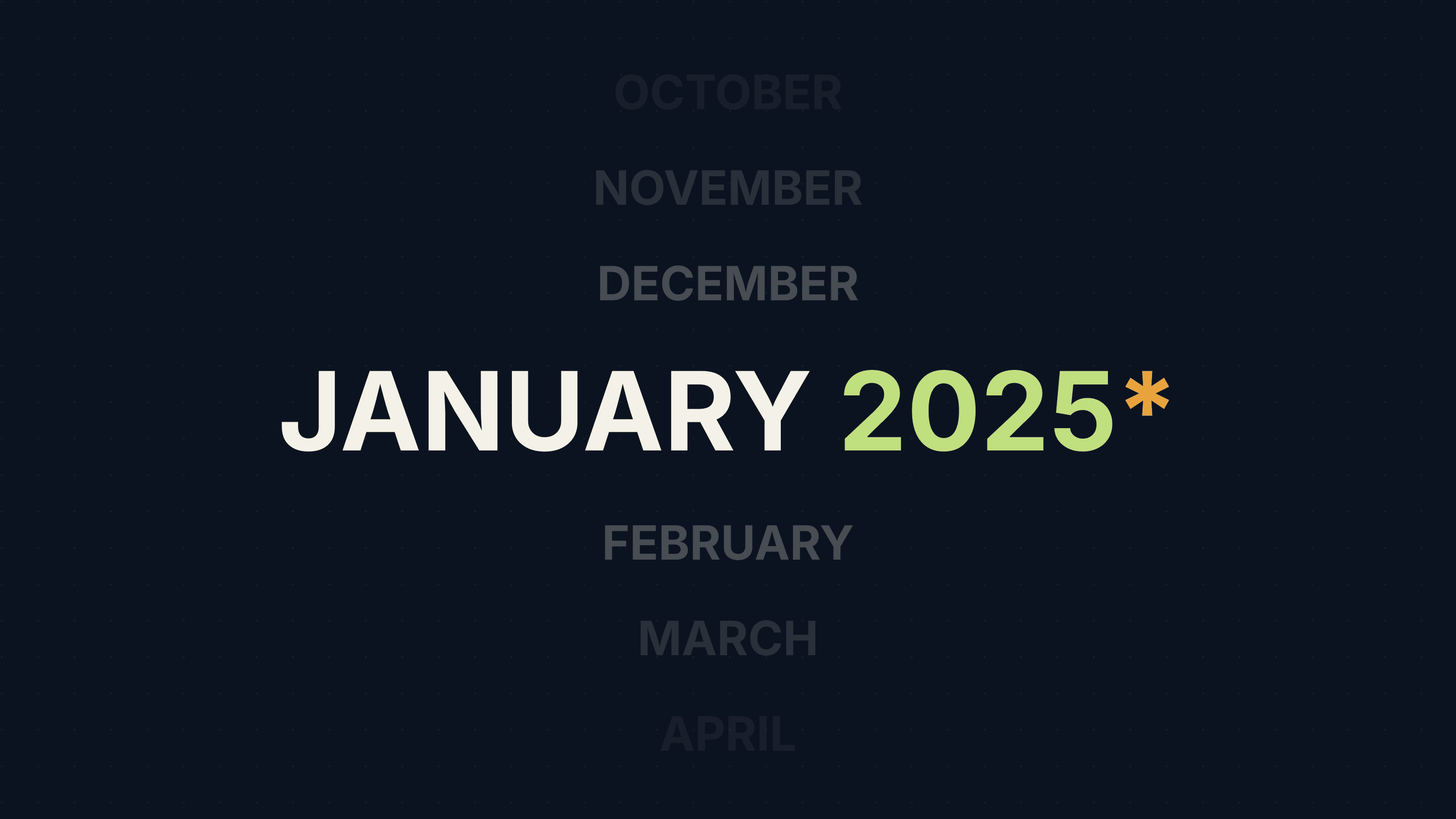 Changelog: January 2025