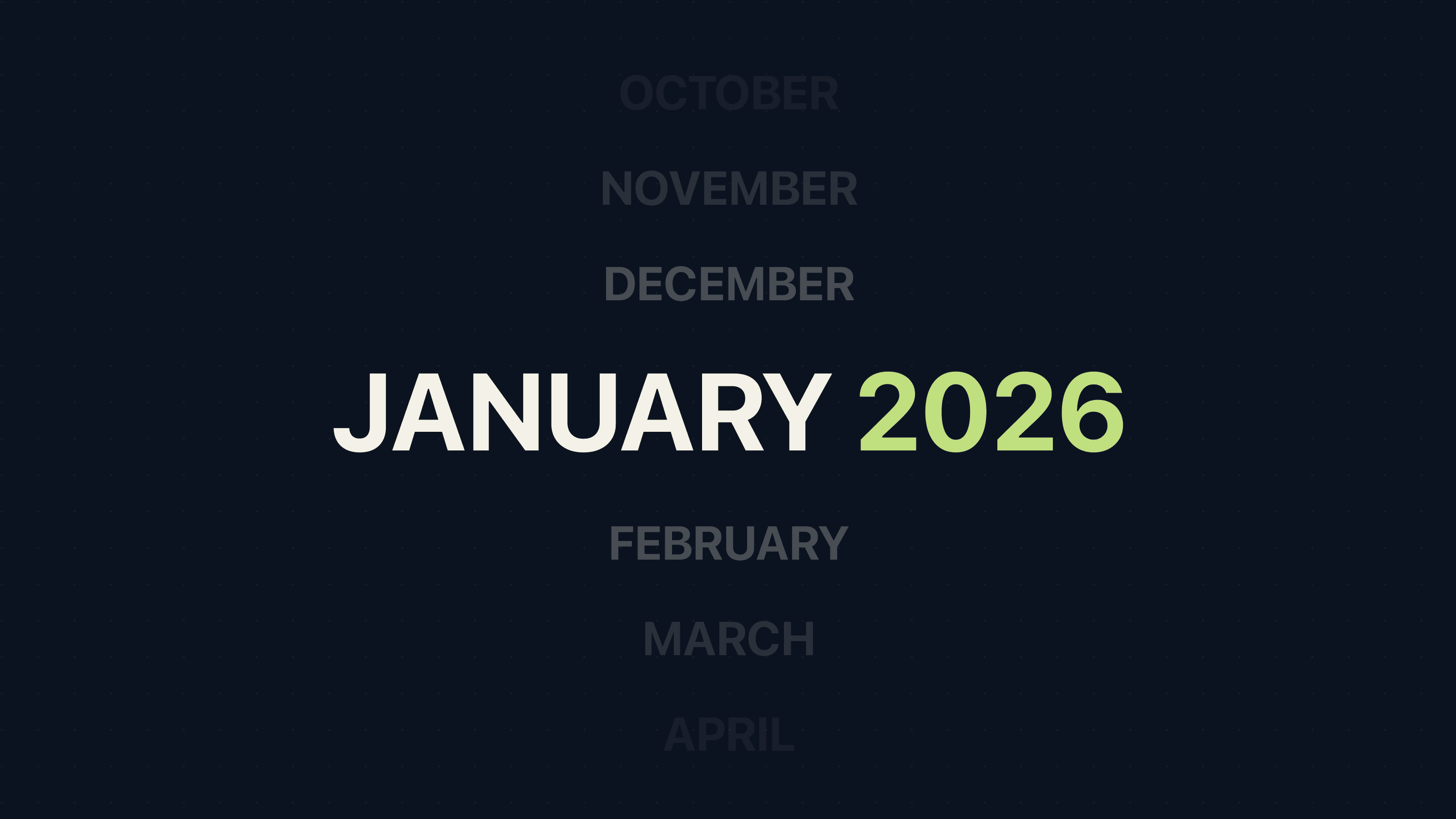 Changelog: January 2026