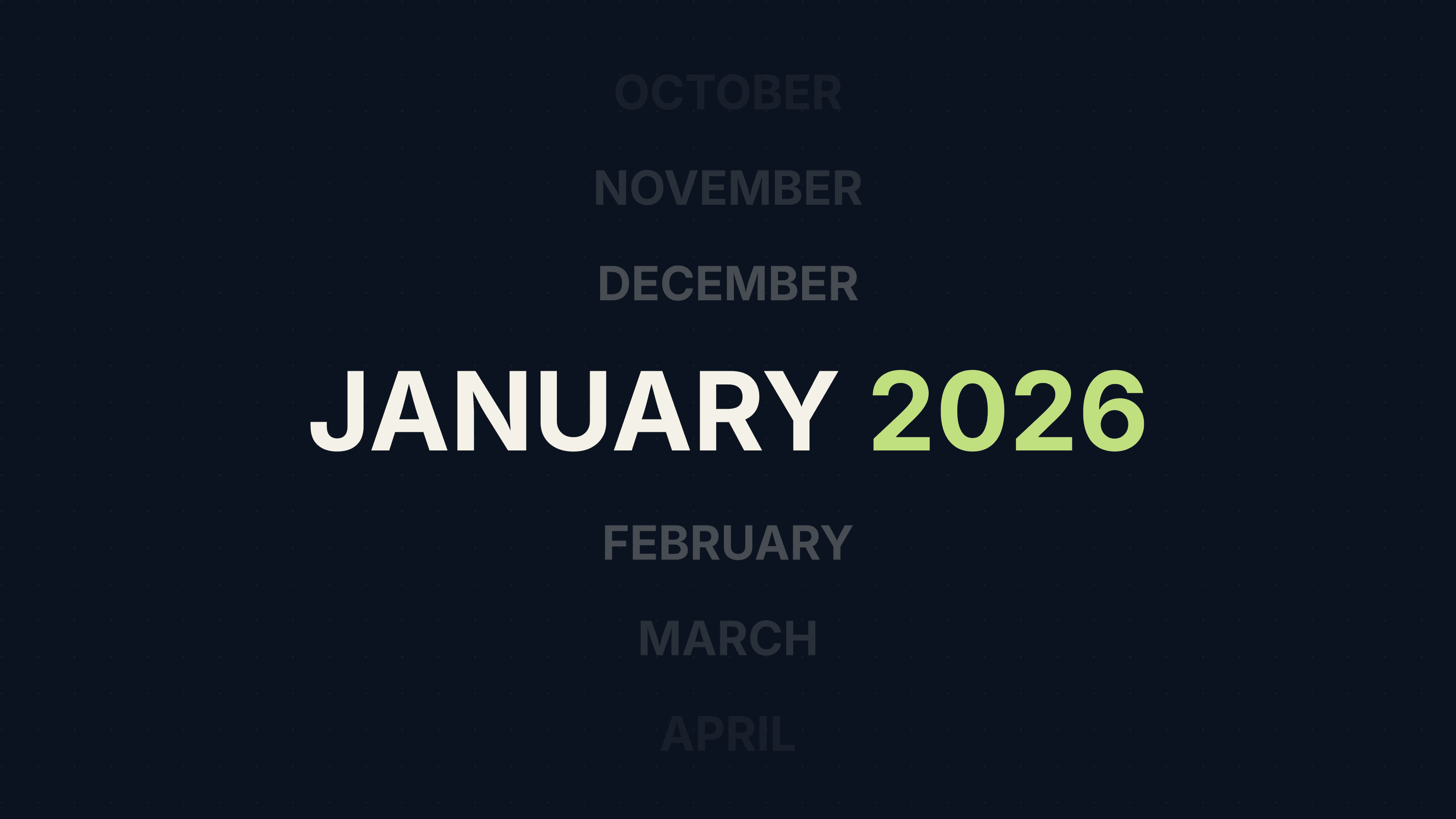 Changelog: January 2026
