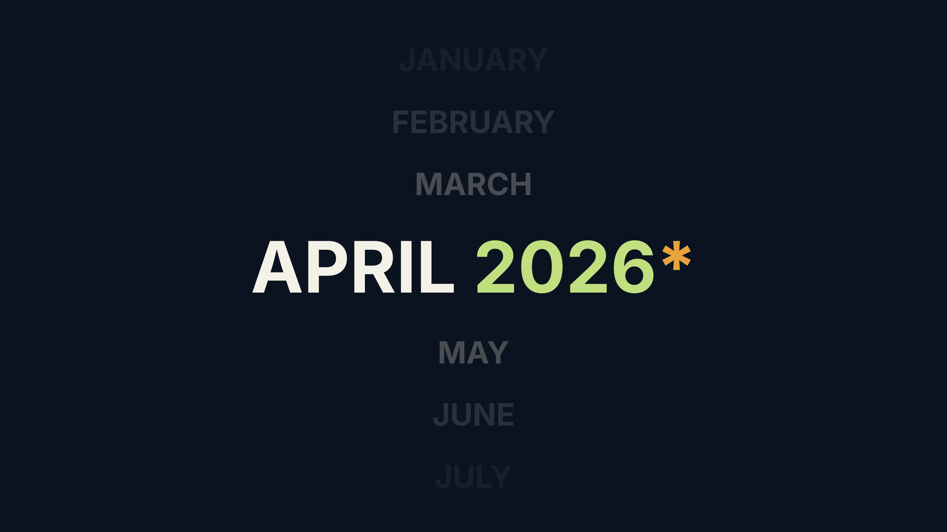 Changelog: April 2026