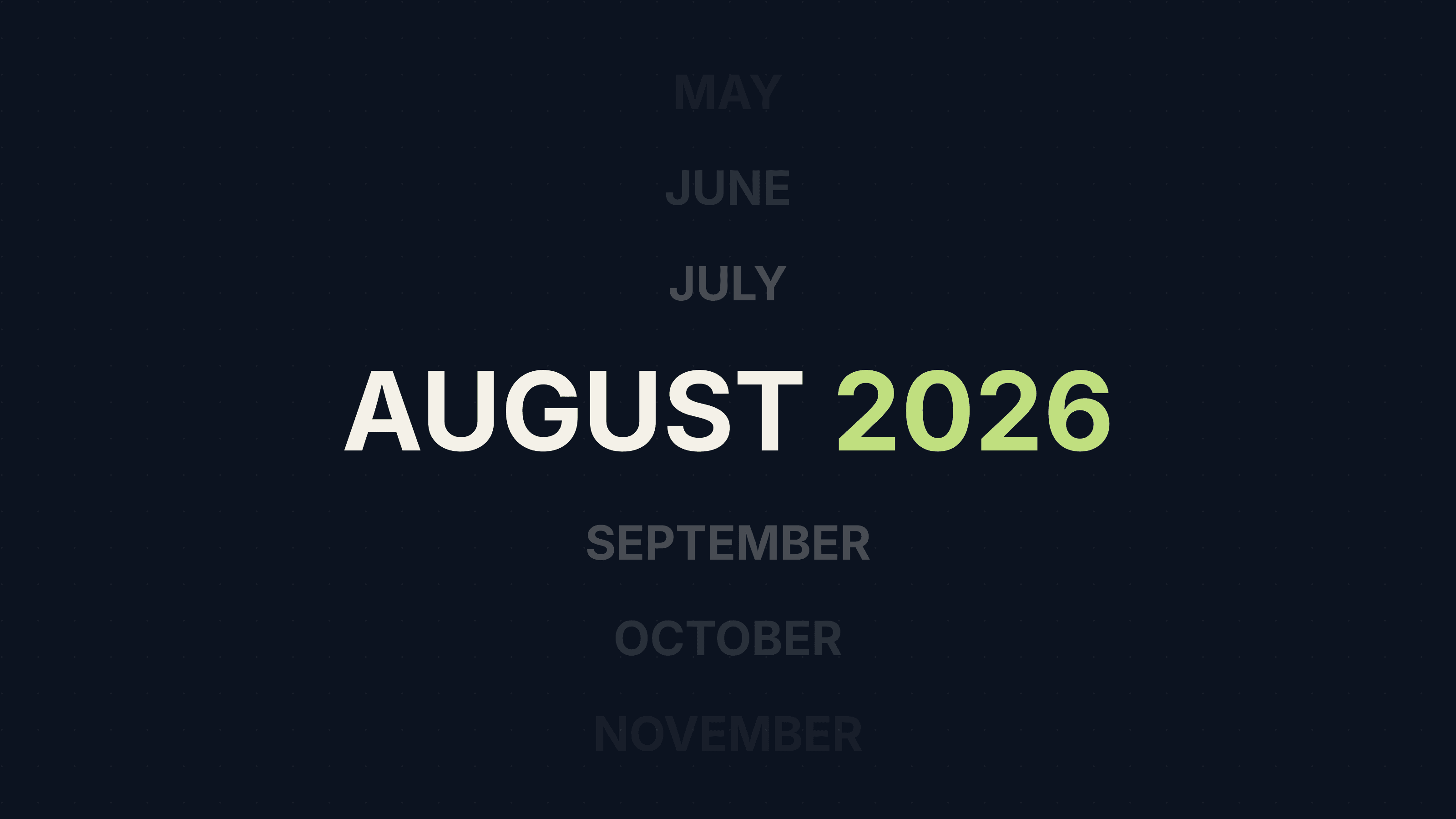 Changelog: August 2026